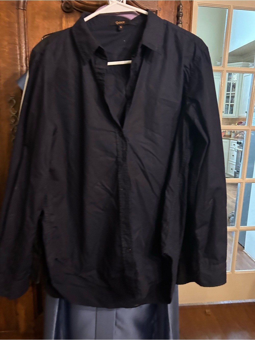 Quince Men's Navy Long-Sleeve Dress Shirt